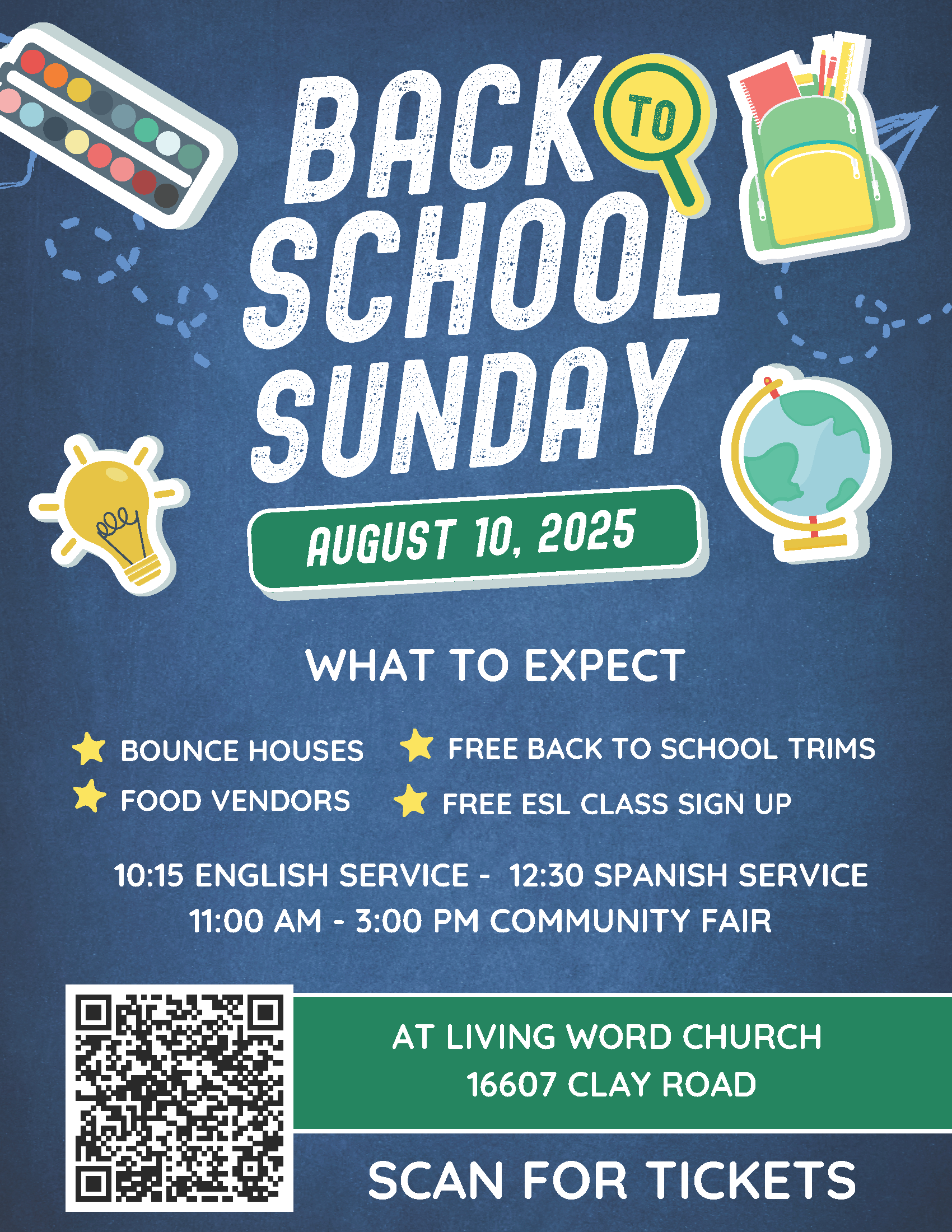 Back to School Sunday at Living Word Church @ Living Word Church